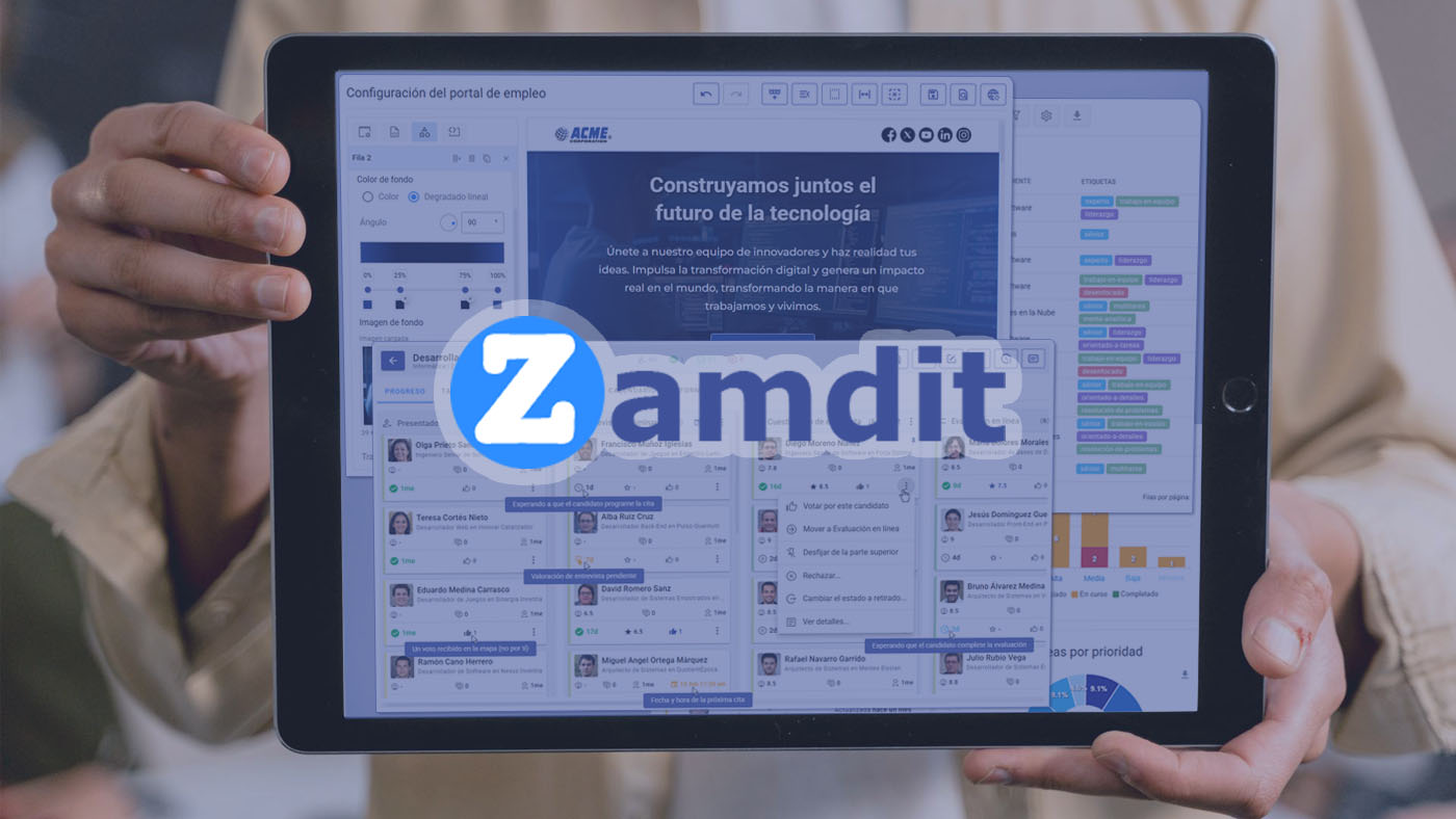 Solicita una demostración personalizada de Zamdit
